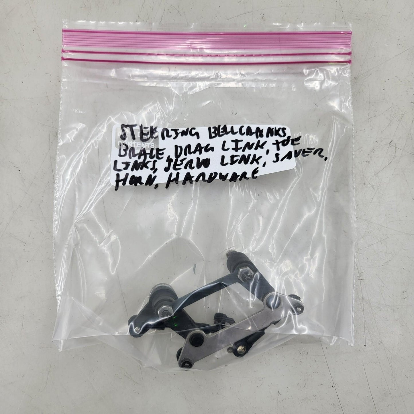 Kyosho SuperTen Bellcranks, toe links, drag links, servo saver, horn, & hardware