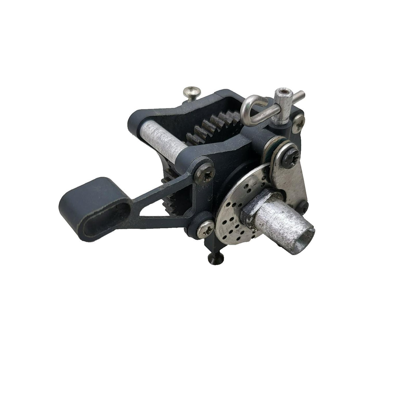 Kyosho SuperTen center spool with spur, mounts, brakes, out-put cups, hardware