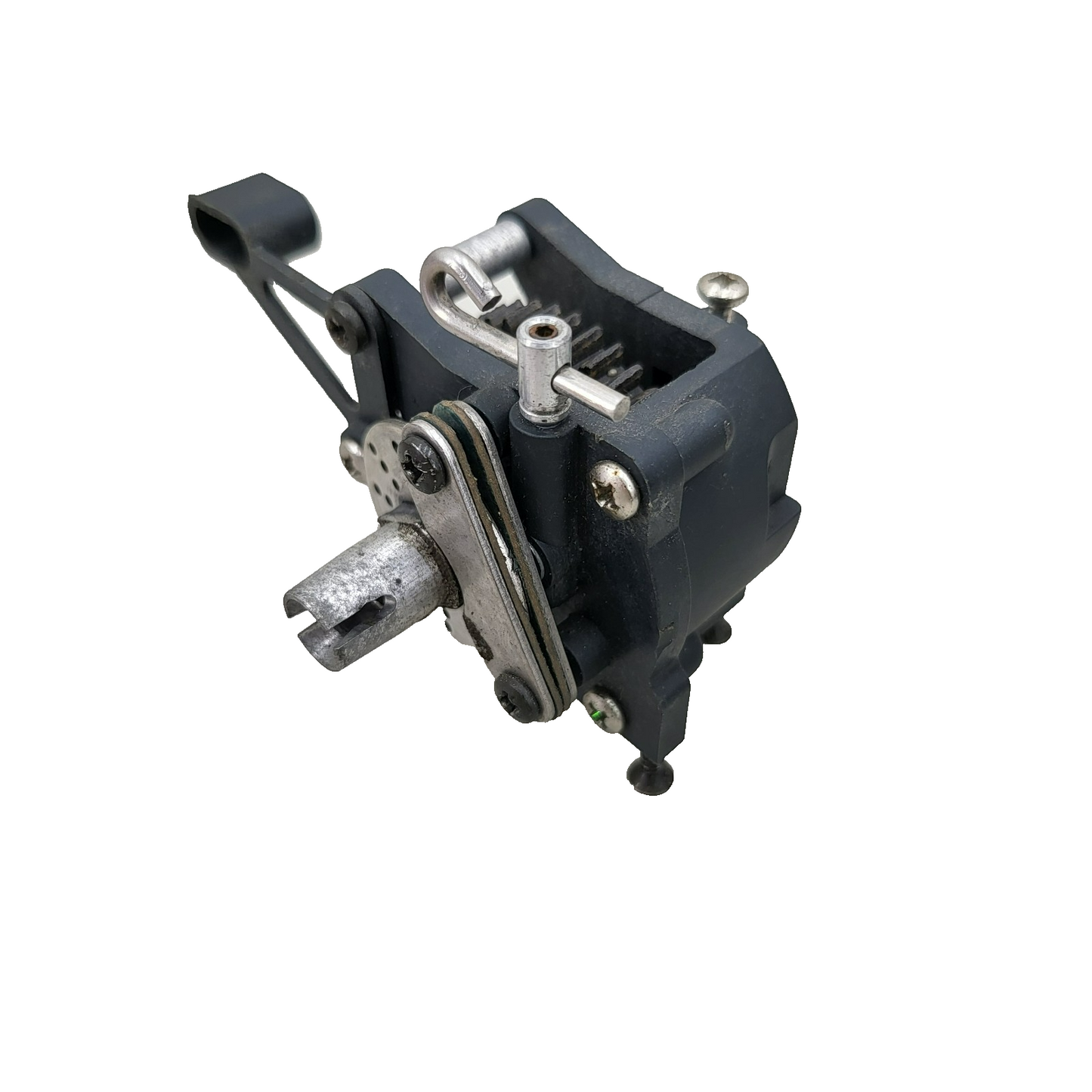 Kyosho SuperTen center spool with spur, mounts, brakes, out-put cups, hardware