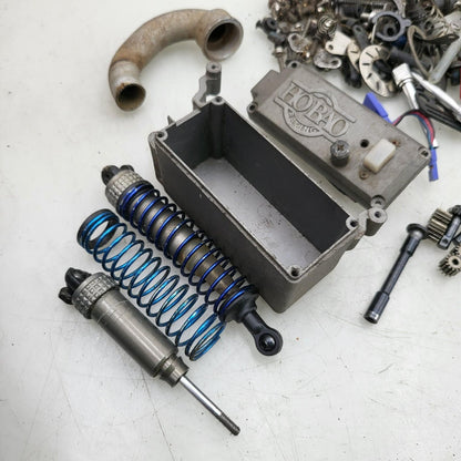 Hobao Hyper 7 parts lot mix, shock, receiver box, manifold, hardware, etc