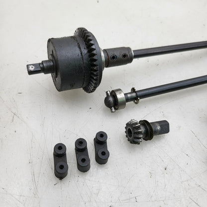 Hobao Hyper 7 differential assembly with driveshafts, bearings, misc.