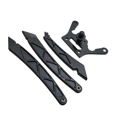 Hobao OFNA Hyper 7 black aluminum chassis braces and body post