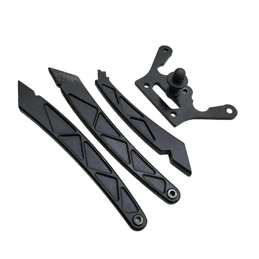Hobao OFNA Hyper 7 black aluminum chassis braces and body post