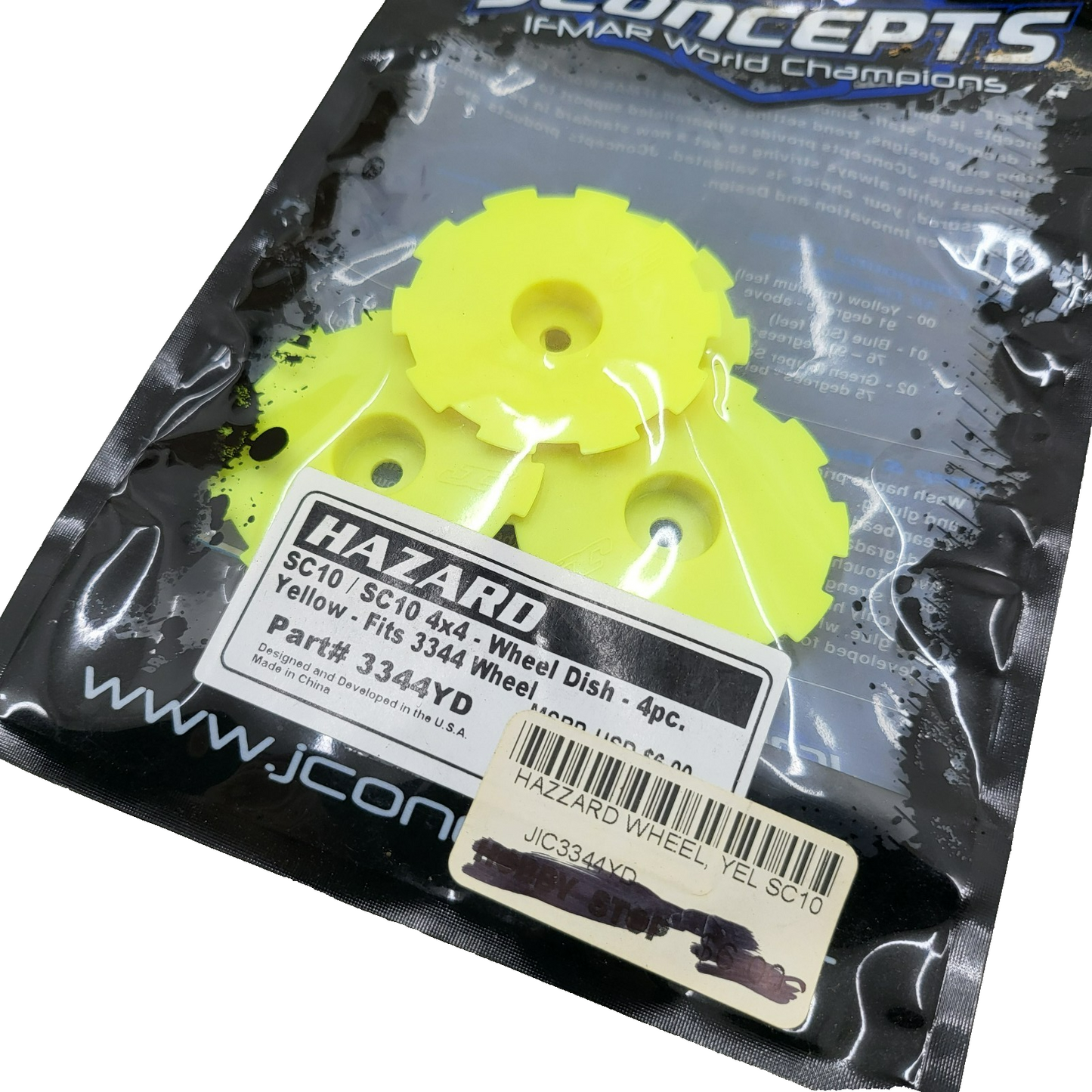JConcepts SC10 4X4 Hazard Wheel discs #3344YD