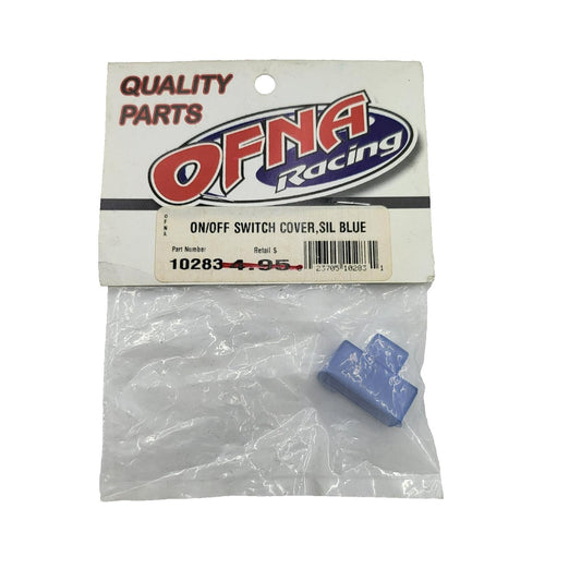 OFNA on/off switch cover, silicone blue, NOS #10283