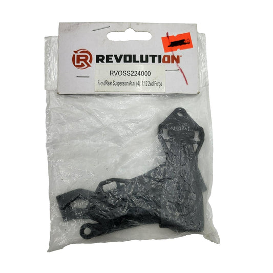 Revolution front/rear suspension arm set of 4 1/12 scale 2WD Forge #RVOSS224000