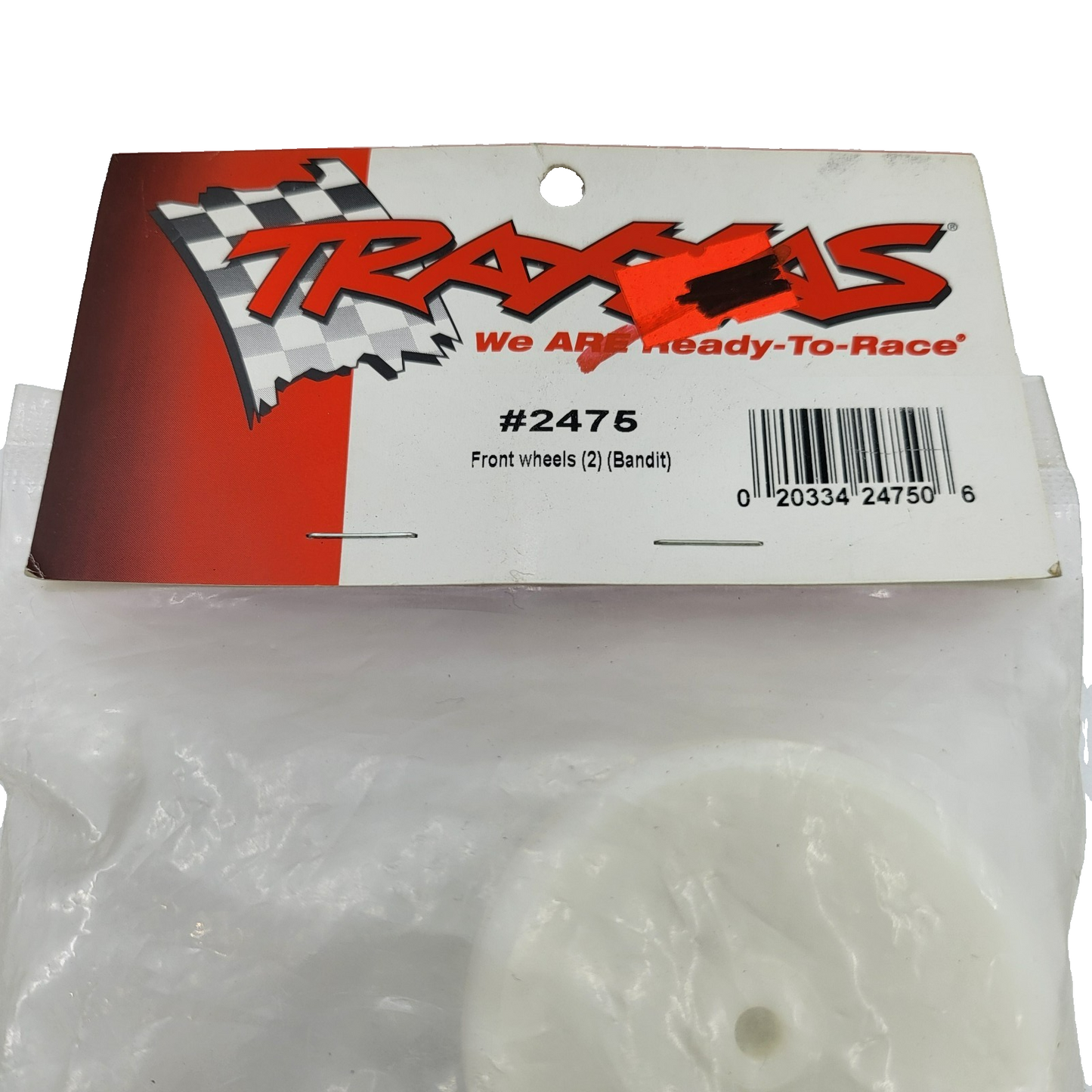 Traxxas White front dish wheels 2.2" Bandit #2475