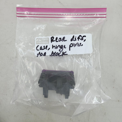 HPI Racing Sprint 2 rear diff with case, hinge pins, purple toe block