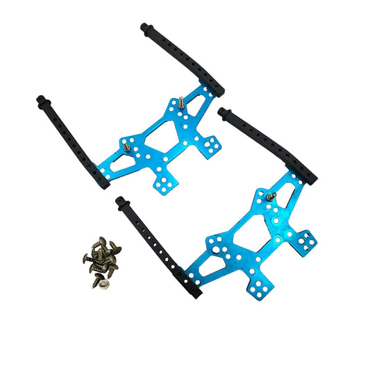 Duratrax Nitro Quake front and rear shock towers with body posts and hardware