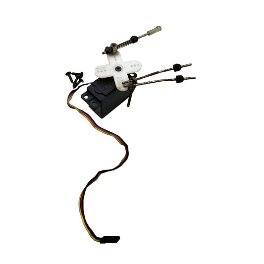Hitec HS-303 throttle and braking servo removed from Duramax nitro Quake