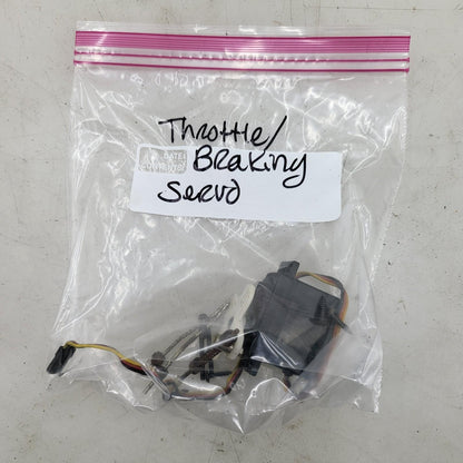 Hitec HS-303 throttle and braking servo removed from Duramax nitro Quake