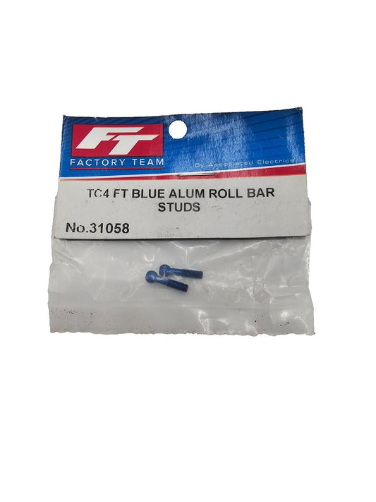 Factory team TC4 Blue aluminum roll bar studs #31058