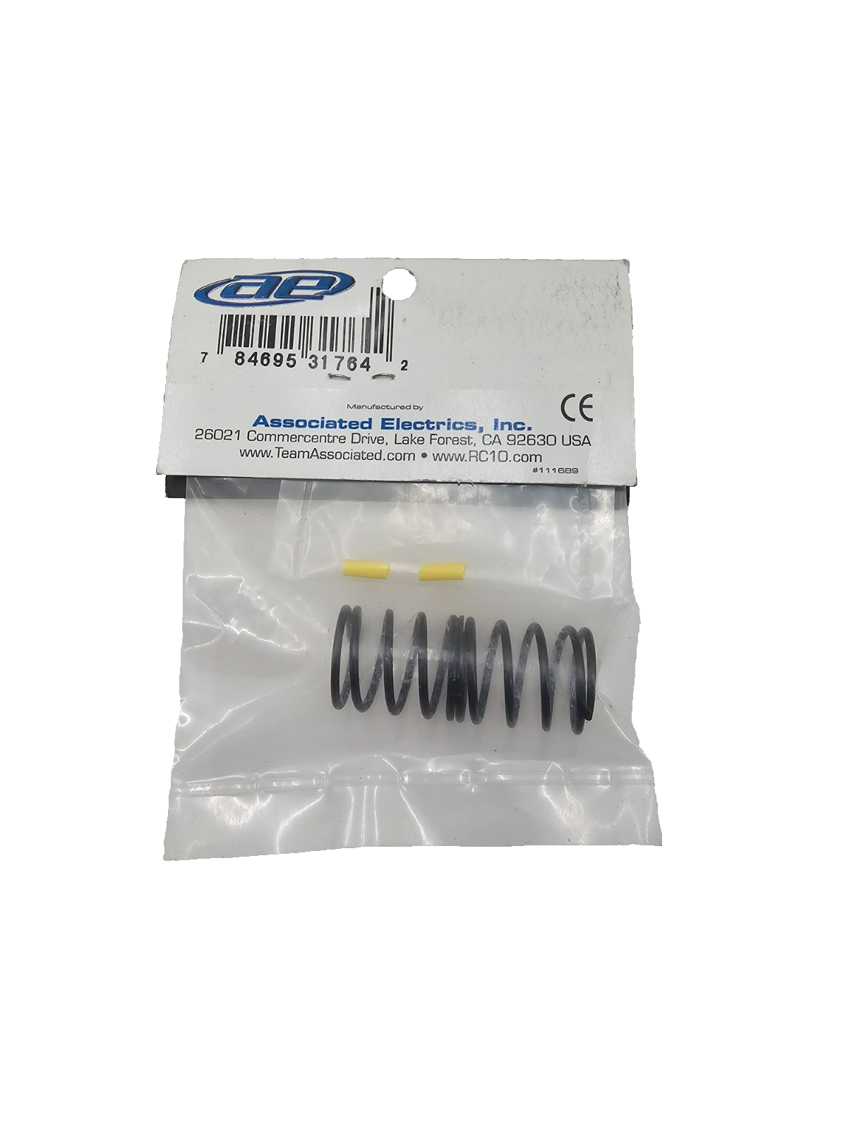 Team Associated TC Spring, yellow 16.6 LB/IN #31764