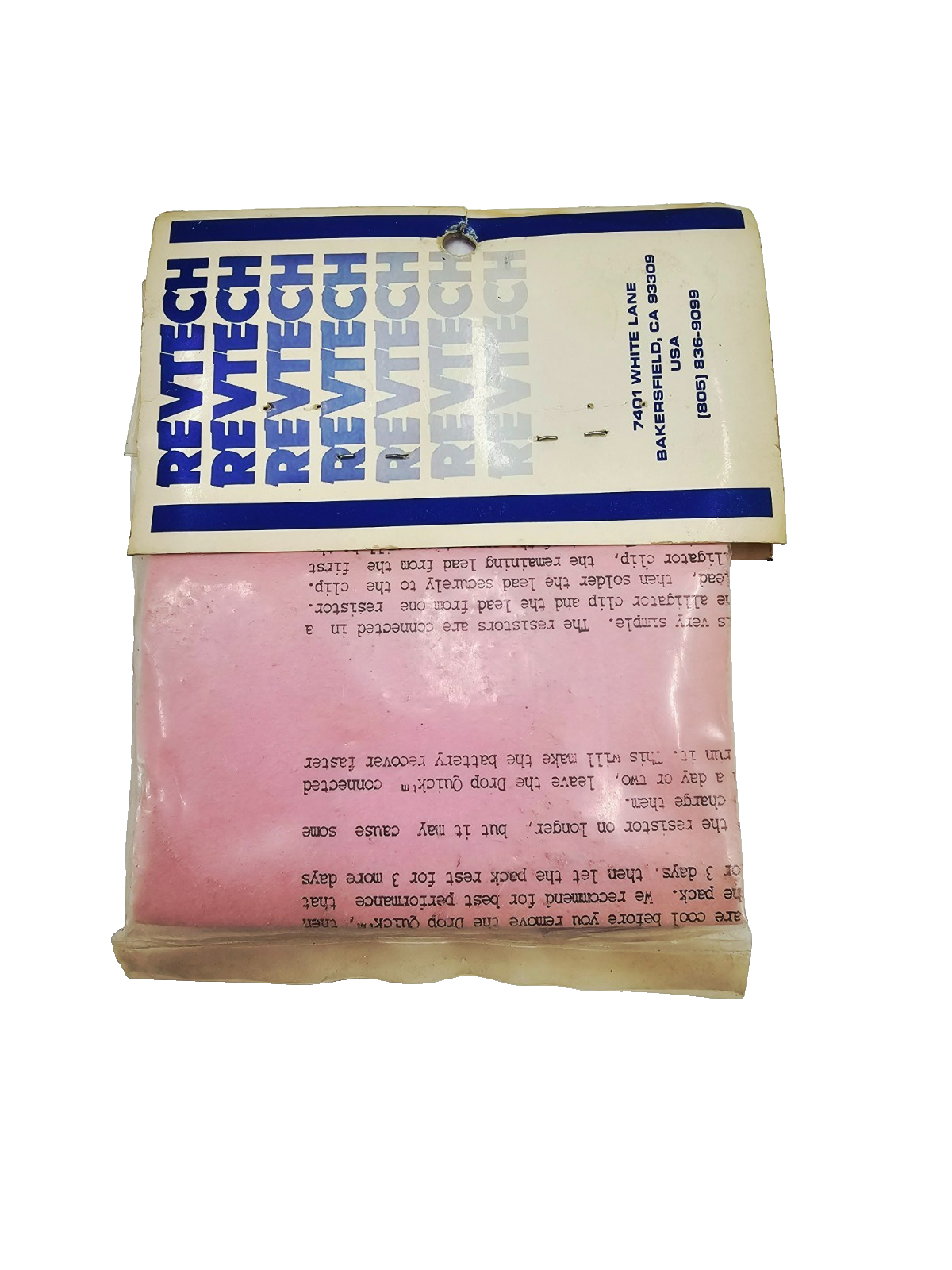 Revtech drop quick (tm) for Nicad 7S, 6S, 4S. Vintage NOS