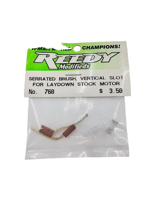 Reedy Serrated brushes vertical slot for laydown stock motor vintage NOS #768