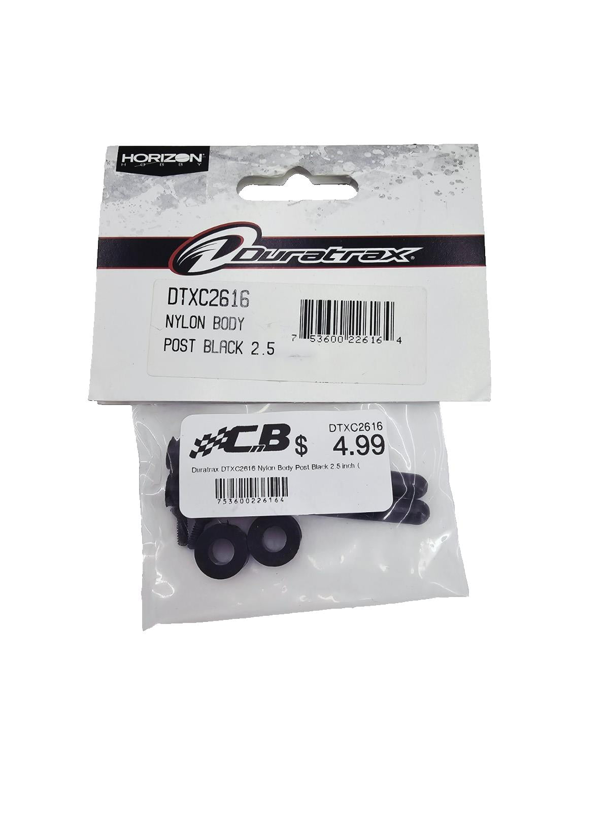 Duratrax DTXC2616 2.5" Nylon body post black (2)