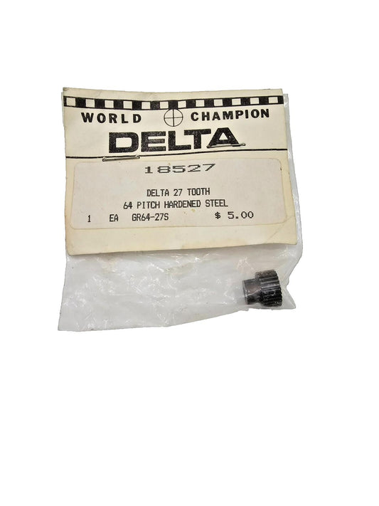 World Champion Delta 27 tooth 64 pitch hardened steel gear #18527