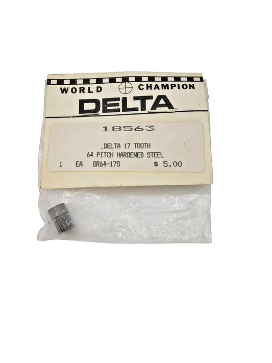 World Champion Delta 17 tooth 64 pitch hardened steel gear #18563