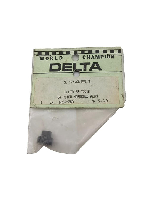 World Champion Delta 28 tooth 64 pitch hardened aluminum gear #12451