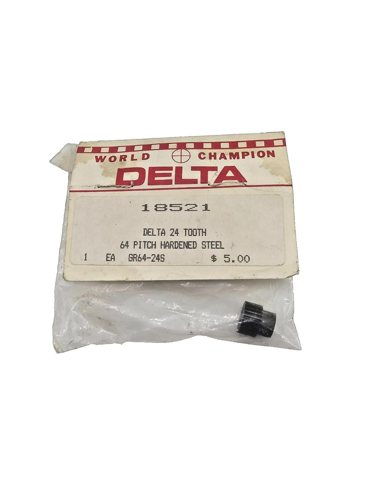 World Champion Delta 24 tooth 64 pitch hardened steel gear #18521