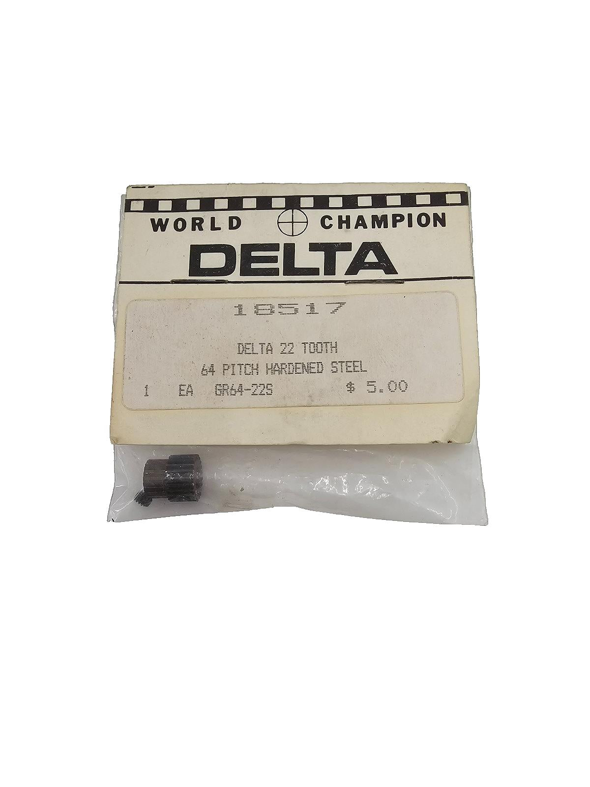 World Champion Delta 22 tooth 64 pitch hardened steel gear #18517