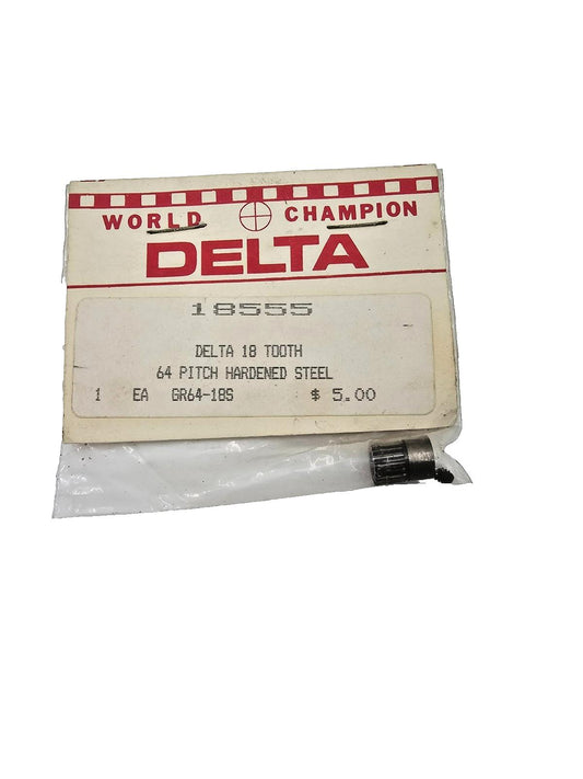 World Champion Delta 18 tooth 64 pitch hardened steel gear #18555