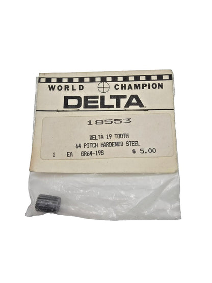 World Champion Delta 19 tooth 64 pitch hardened steel gear #18553