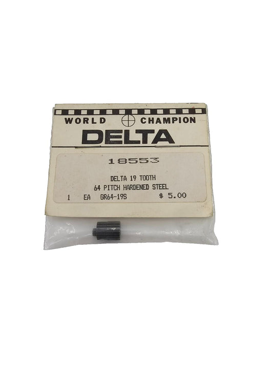 World Champion Delta 19 tooth 64 pitch hardened steel gear #18553