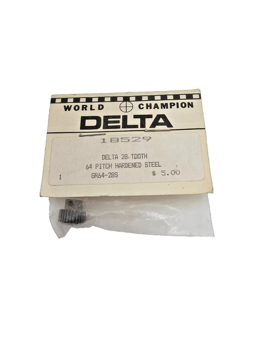 World Champion Delta 28 tooth 64 pitch hardened steel gear #18529