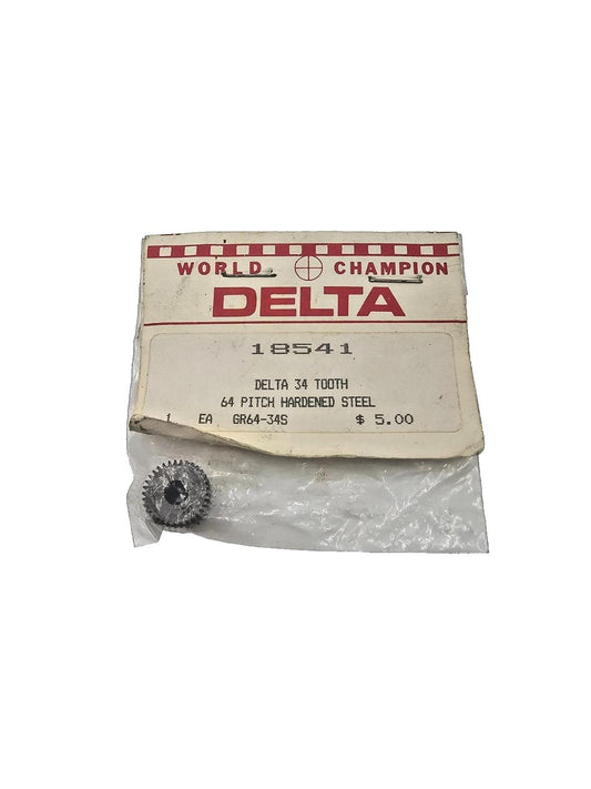 World Champion Delta 34 tooth 64 pitch hardened steel gear #18541