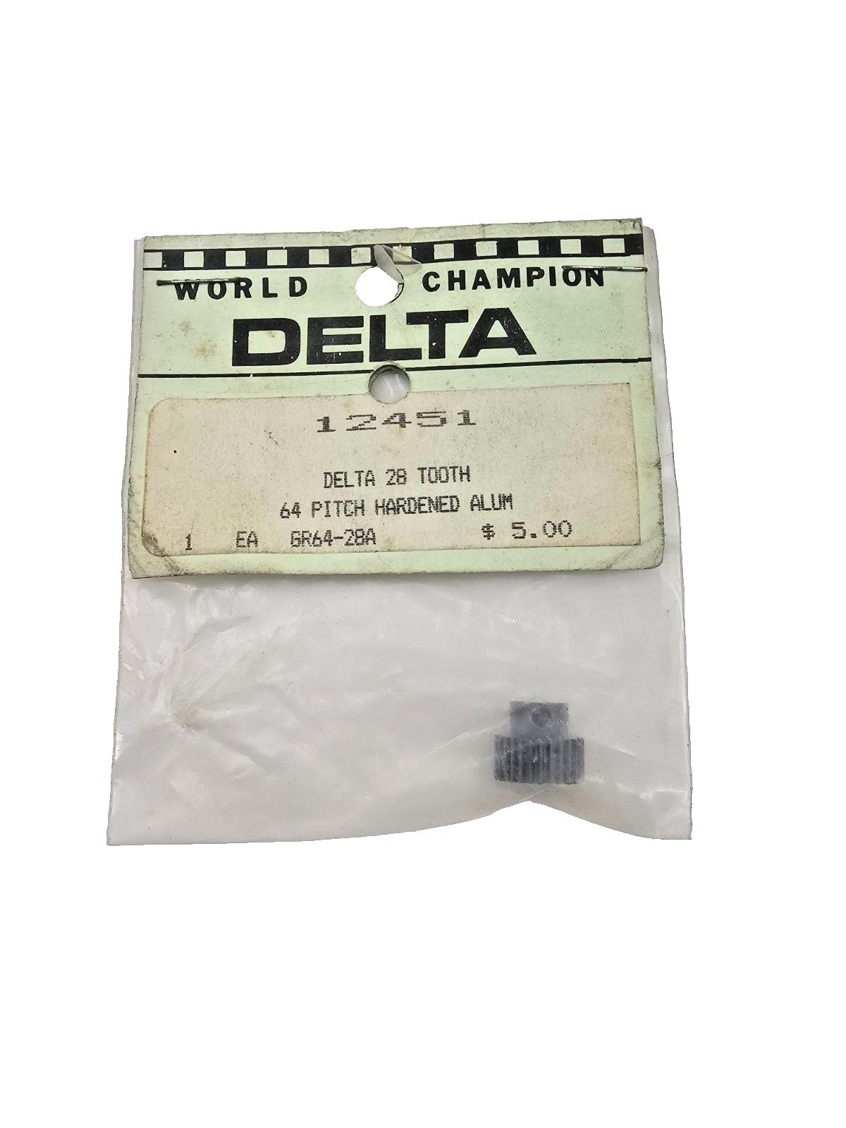 World Champion Delta 28 tooth 64 pitch hardened aluminum gear #12451