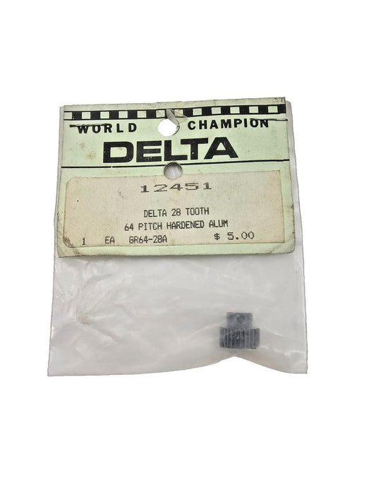 World Champion Delta 28 tooth 64 pitch hardened aluminum gear #12451