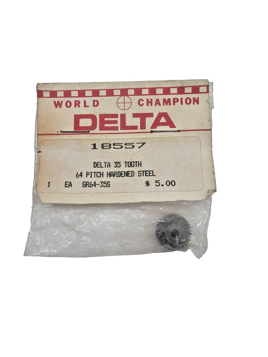 World Champion Delta 35 tooth 64 pitch hardened steel gear #18557