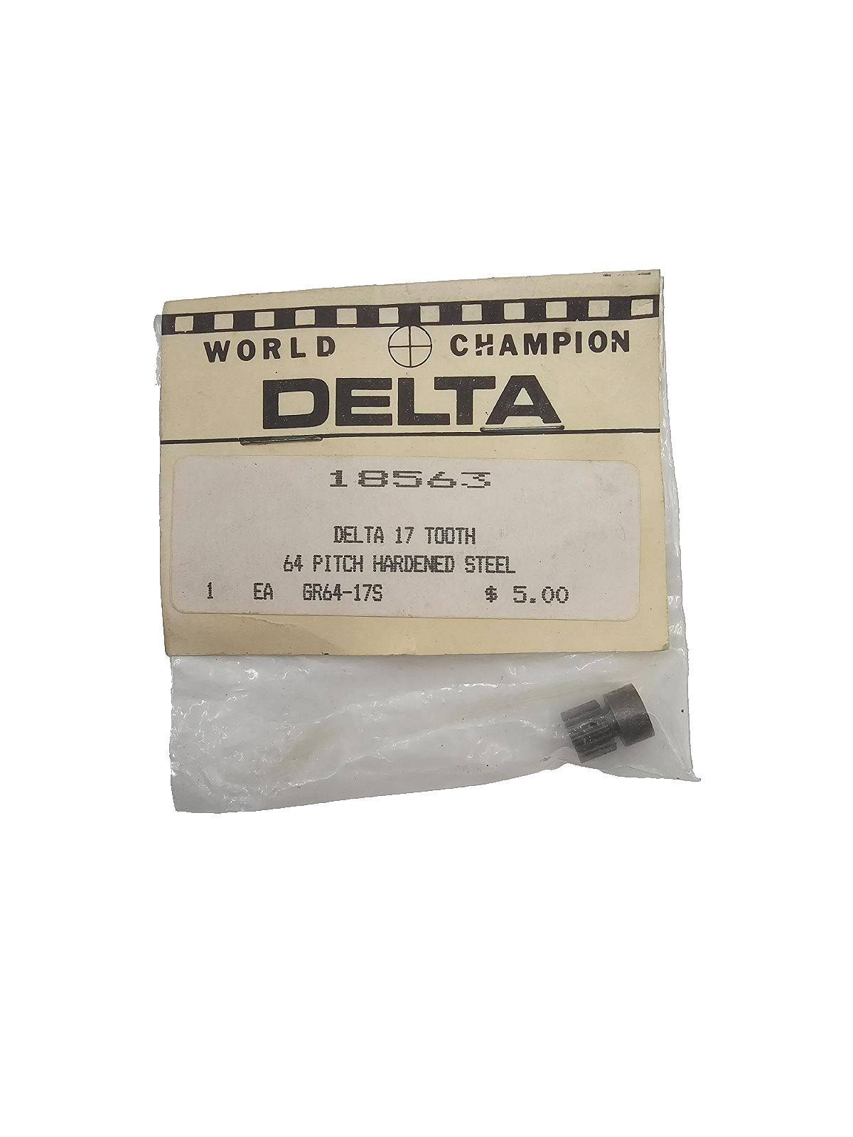 World Champion Delta 17 tooth 64 pitch hardened steel gear #18563