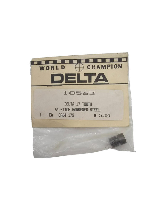 World Champion Delta 17 tooth 64 pitch hardened steel gear #18563