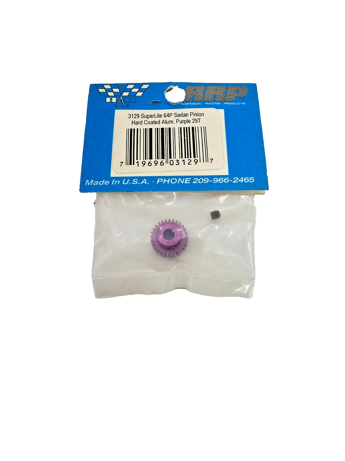 Robinson Racing 29 tooth 64 SuperLite purple sedan pinion #3129