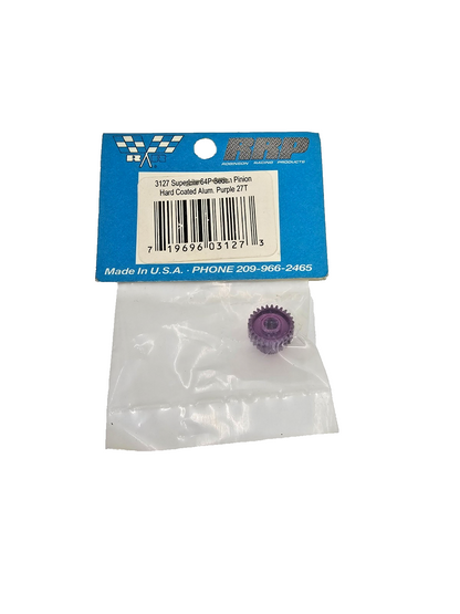 Robinson Racing 27 tooth 64 pitch SuperLite purple sedan pinion #3127
