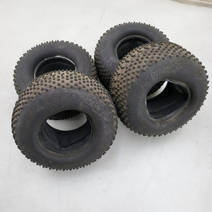 HPI Racing Savage Octane XL 1/8 Terrapin tires with foams and bullet hole wheels