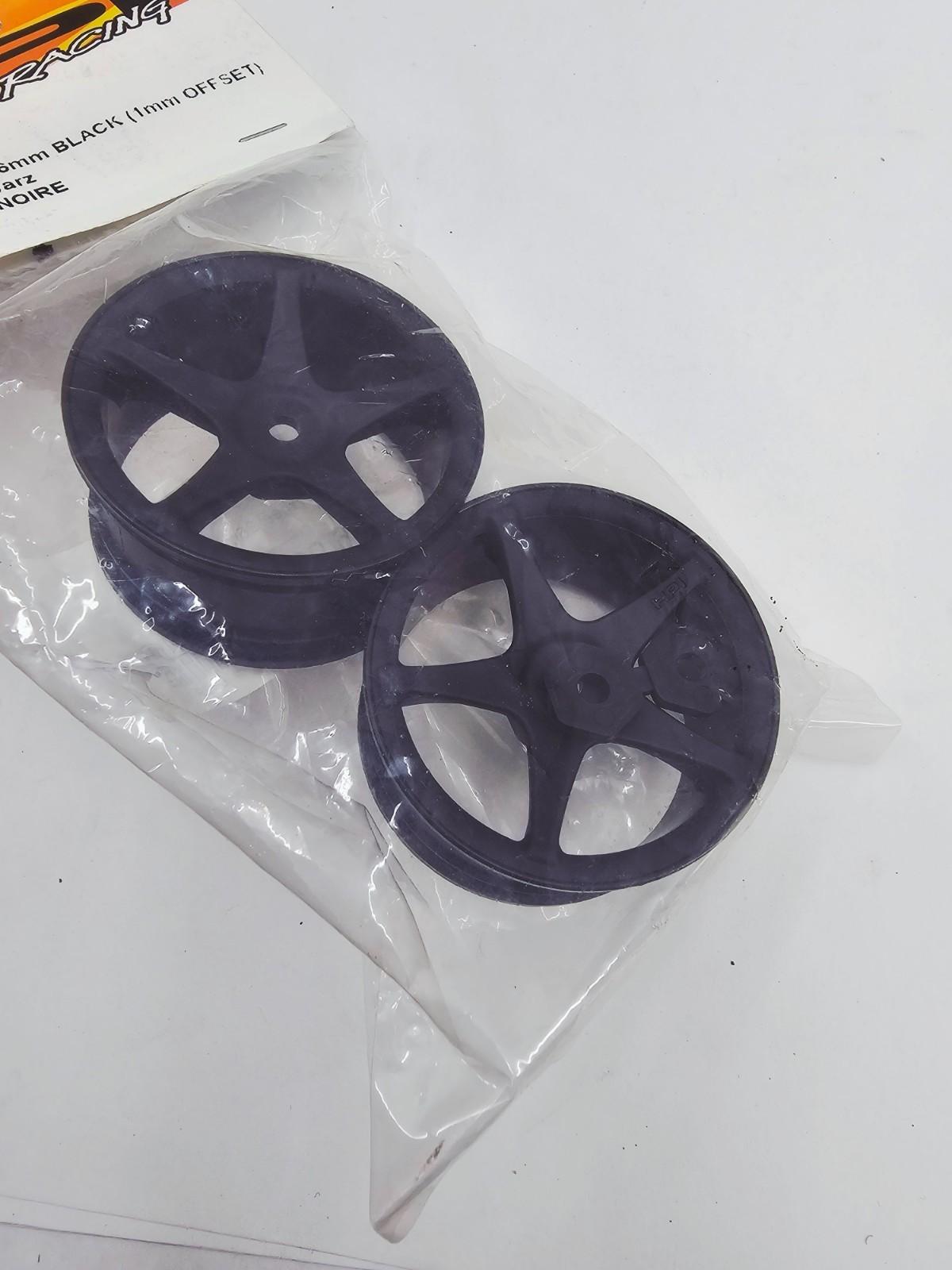 HPI Racing Ss wheels 26mm black 5 spokes x2 #3696