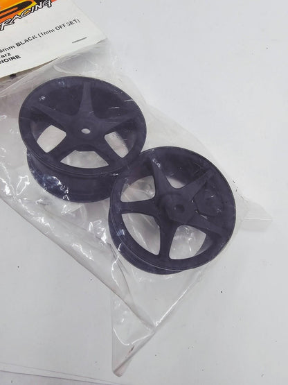HPI Racing Ss wheels 26mm black 5 spokes x2 #3696