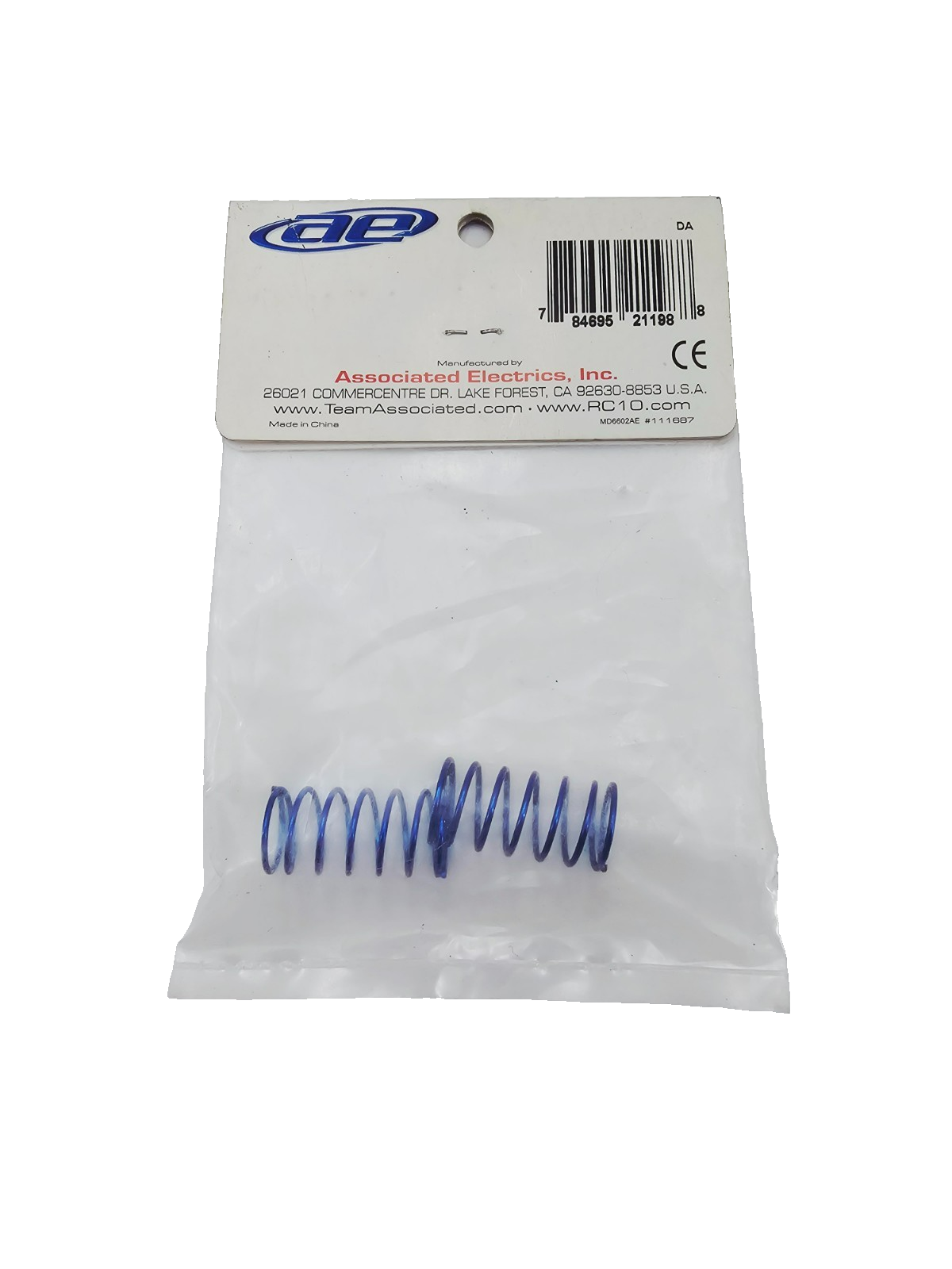 Team Associated 18T Front springs blue #21198