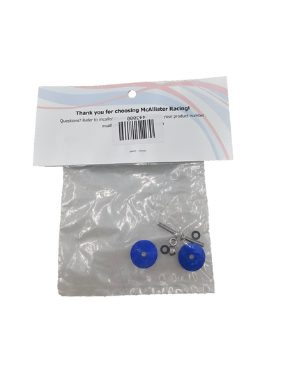 McAllister racing blue large aluminum spring wing buttons #443-2