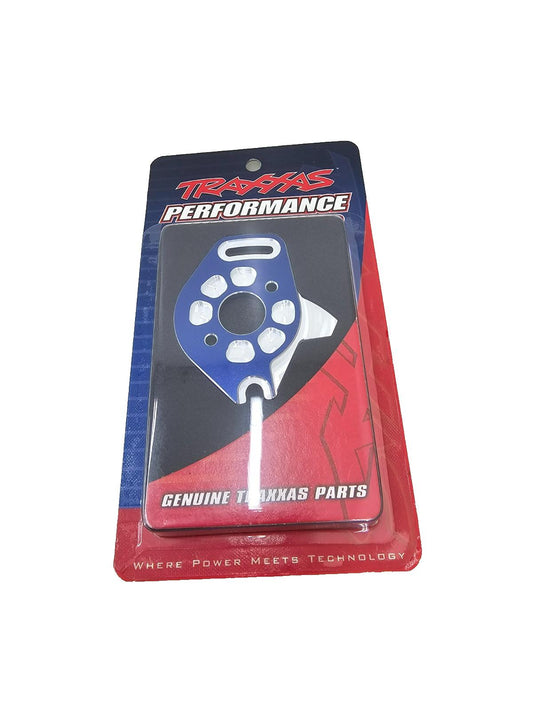 Traxxas Aluminum Motor plate, blue, New in package #6890X
