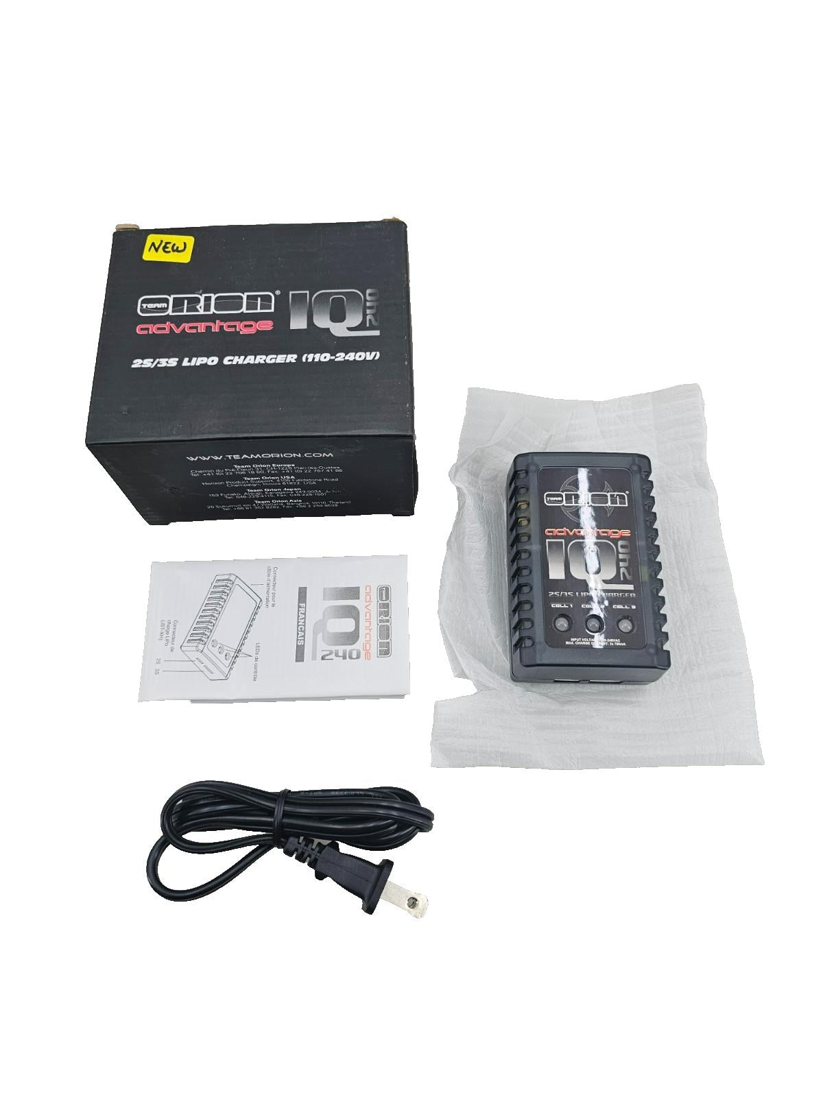 Advantage IQ240 Li-Po Compact Charger 110V for 2S & 3S, New in box