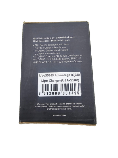 Advantage IQ240 Li-Po Compact Charger 110V for 2S & 3S, New in box