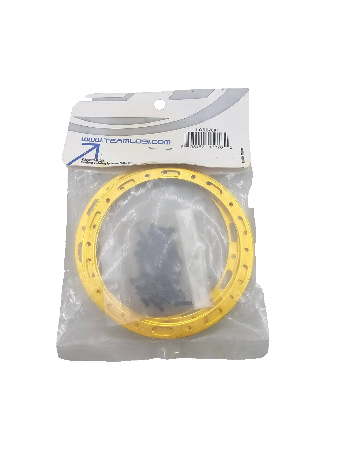 Team Losi Sport LST Bead lock rings, gold x4 #7007 NOS