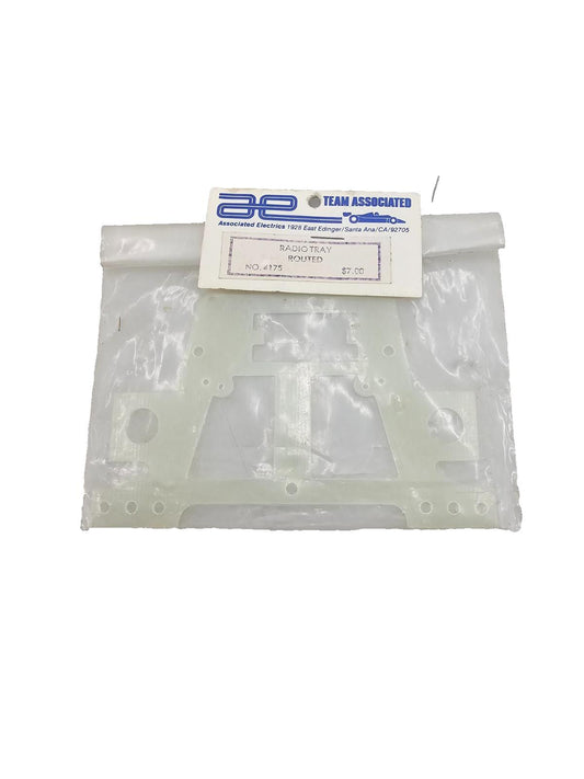 Team Associated Edinger RC12i Radio tray routed, rare NOS #4175