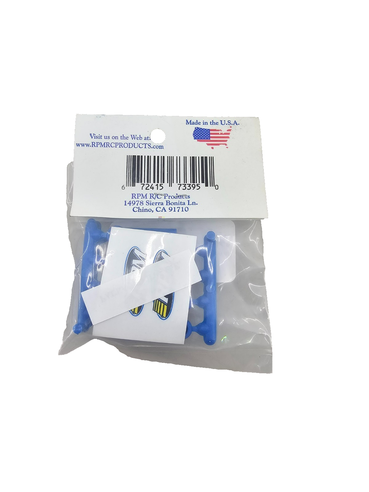 RPM Heavy duty long shank rod ends, blue x12 4-40 #73395