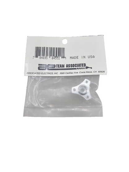Team Associated Left wheel hub 3 bolt for 4551 axle #4552 silver
