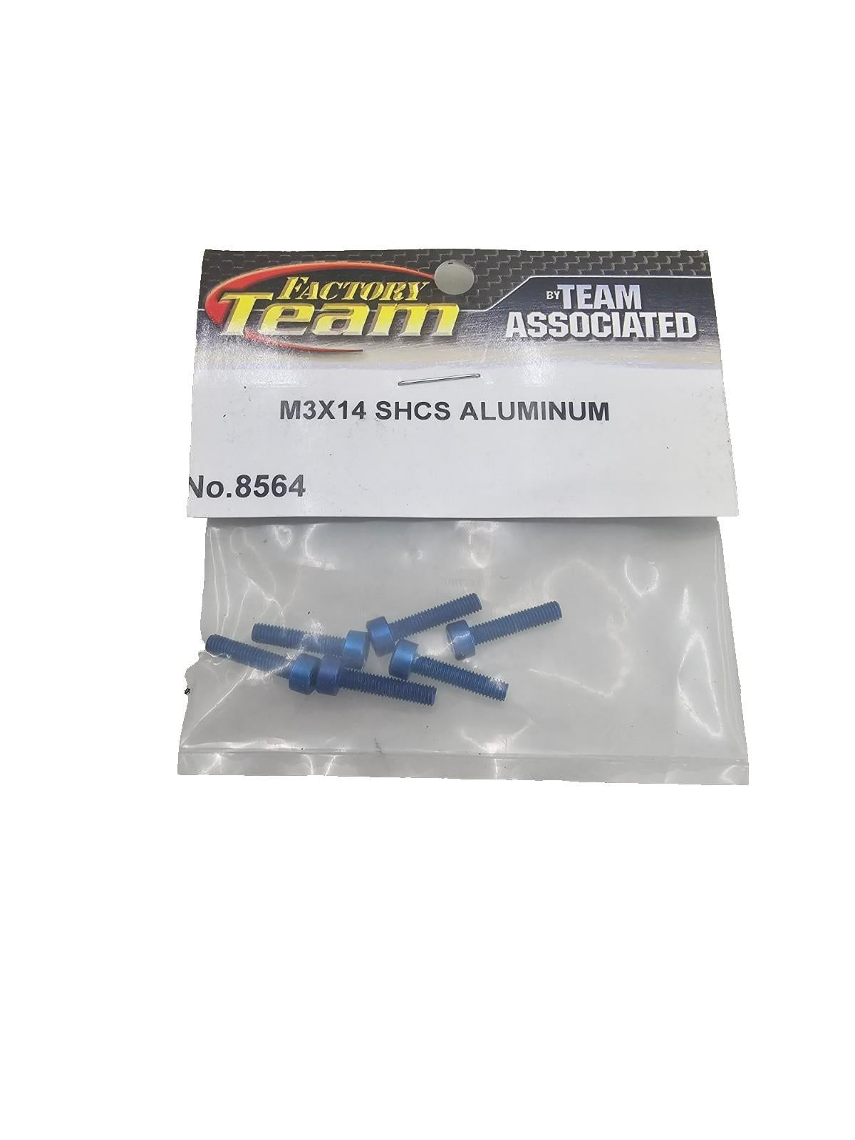 Factory Team Associated M3x14 Blue aluminum SHCS screws x6 #8564